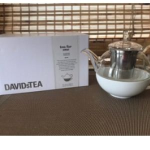 Davids Tea Glass and Porcelain Pot for One